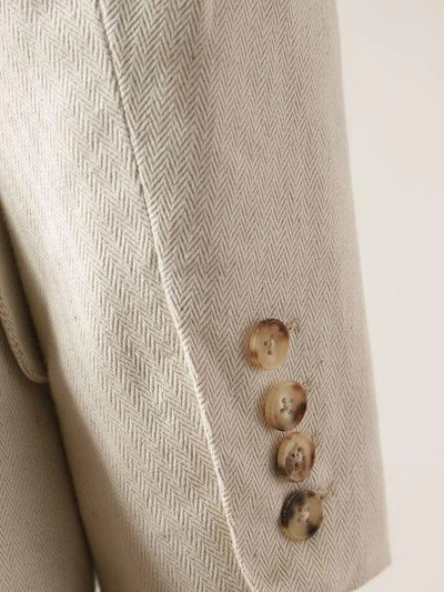 Pre-owned Hermes Single Breasted Jacket In Neutrals