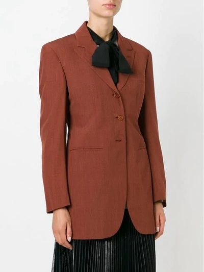 Pre-owned Romeo Gigli Vintage Oversize Suit Jacket In Red
