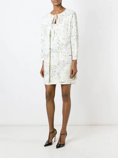 Pre-owned Chanel Two-piece Printed Suit In Neutrals