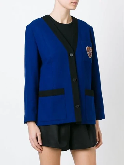 Pre-owned Dior  Badge Patch Jacket In Blue