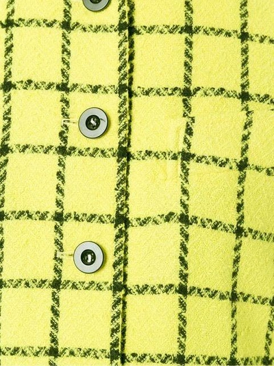 Shop Jean Louis Scherrer Vintage Woven Check Suit - Yellow