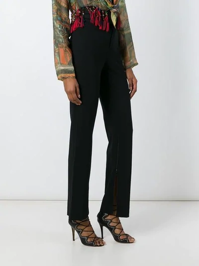 Pre-owned Dolce & Gabbana High-waist Trousers In Black