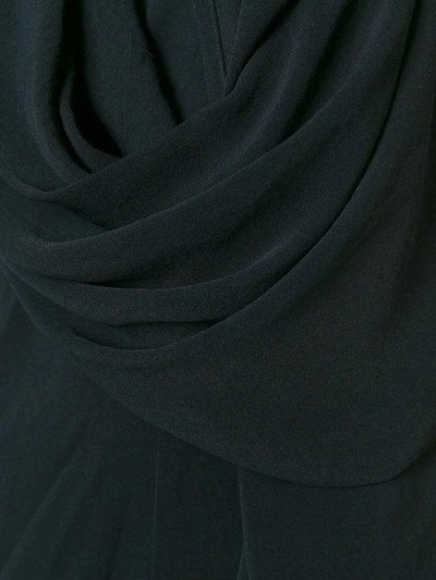 Shop Yohji Yamamoto Vintage Yohji Yamamoto  Draped Dress - Black