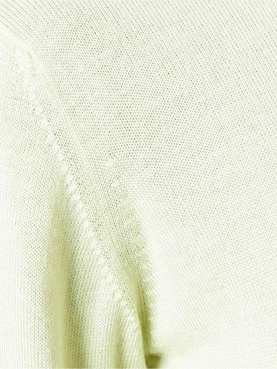 Pre-owned Celine Short Sleeved Sweater In Green