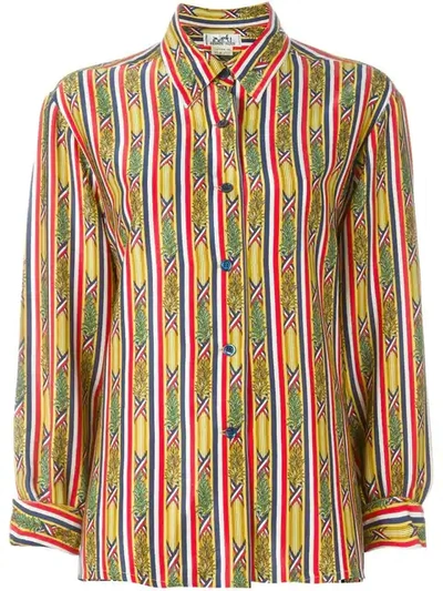 Pre-owned Hermes  Bamboo Print Shirt In Multicolour