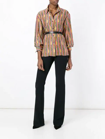 Pre-owned Hermes  Bamboo Print Shirt In Multicolour