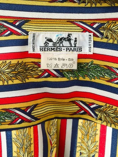 Pre-owned Hermes  Bamboo Print Shirt In Multicolour