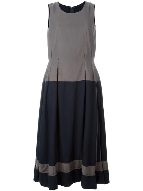 Comme Des GarÇOns Two-Tone Pleated Dress In Grey | ModeSens