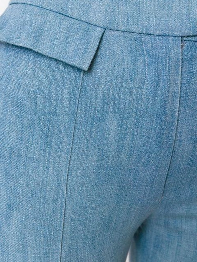 Shop John Galliano Bootcut Trousers - Blue