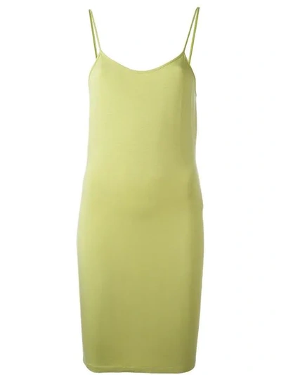 Pre-owned Romeo Gigli Vintage Fitted Camisole Dress In Green