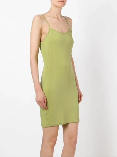 Pre-owned Romeo Gigli Vintage Fitted Camisole Dress In Green