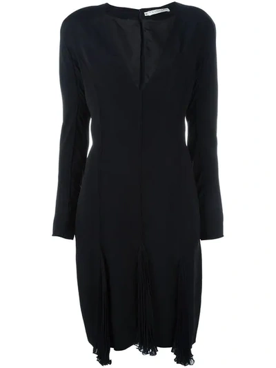 Pre-owned Dior V-neck Dress In Black