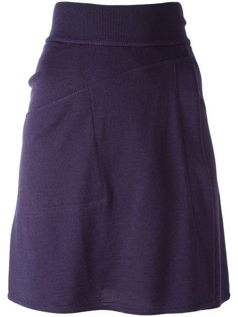 AlaÏA Vintage Knit Skater Skirt - Purple | ModeSens