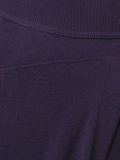 Shop Alaïa Vintage Knit Skater Skirt - Purple