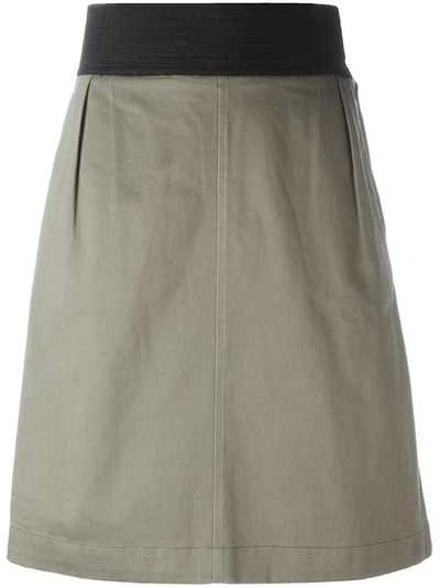 Pre-owned Saint Laurent A-line Skirt In Grey