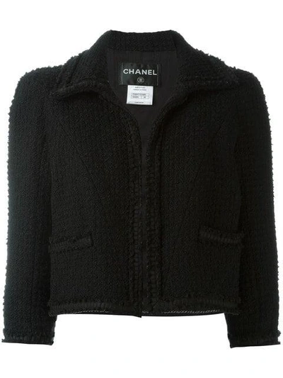 Pre-owned Chanel Vintage Cropped Jacket - Black