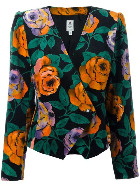 vintage floral blazer