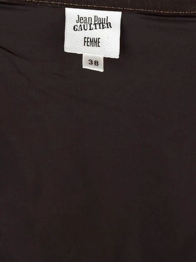 Pre-owned Jean Paul Gaultier Vintage Ausgefranster Wollrock In Black