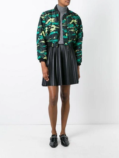 Pre-owned Jean Paul Gaultier Vintage Army Bomber Jacket In Green