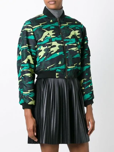 Pre-owned Jean Paul Gaultier Vintage Army Bomber Jacket In Green