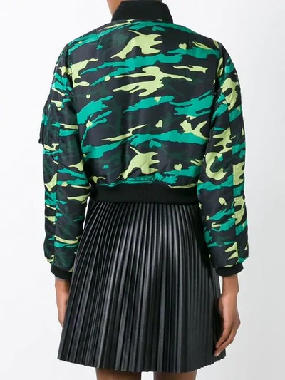 Pre-owned Jean Paul Gaultier Vintage Army Bomber Jacket In Green