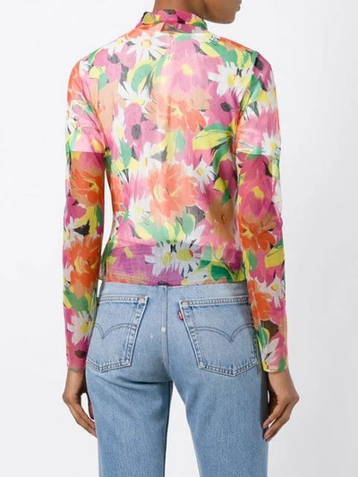 Pre-owned Dior Sheer Floral Print Jacket In Multicolour