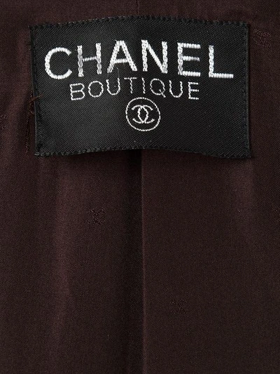 Pre-owned Chanel Vintage 单排扣外套 - 棕色 In Brown