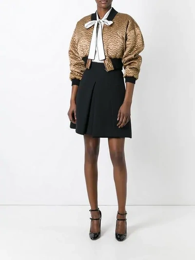 Pre-owned Jean Paul Gaultier Vintage Cropped Bomber Jacket In Metallic