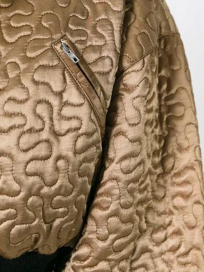 Pre-owned Jean Paul Gaultier Vintage Cropped Bomber Jacket In Metallic