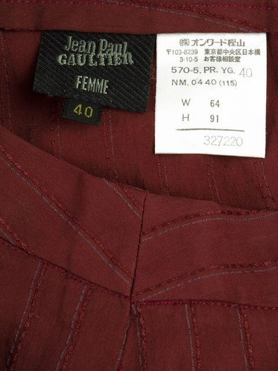 Pre-owned Jean Paul Gaultier Vintage Anzug Mit Nadelstreifen In Pink
