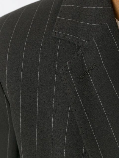 Pre-owned Hermes  Pinstriped Suit In Brown