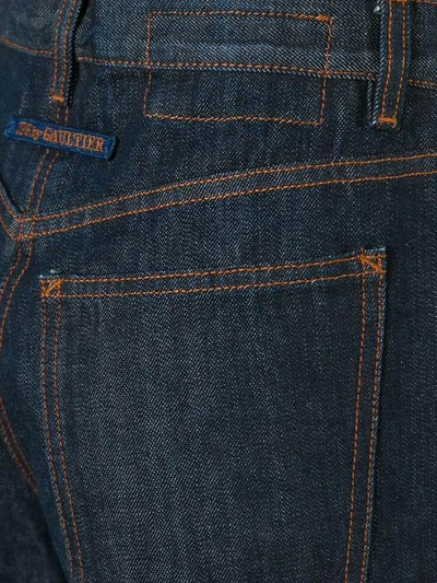 Pre-owned Jean Paul Gaultier Vintage Wide Flare Jeans In Blue