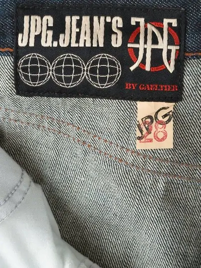 Pre-owned Jean Paul Gaultier Vintage Wide Flare Jeans In Blue