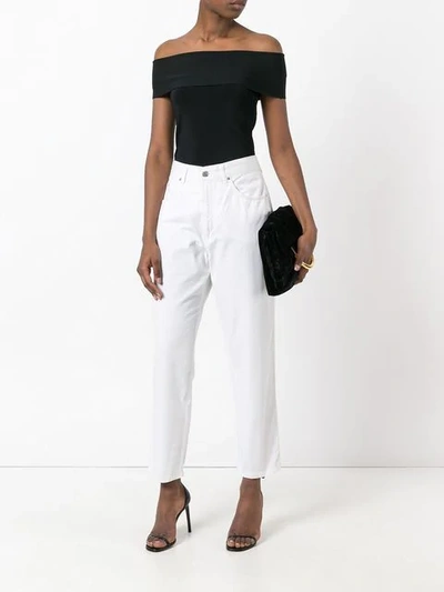 Shop Fendi Vintage High Waist Trousers - White