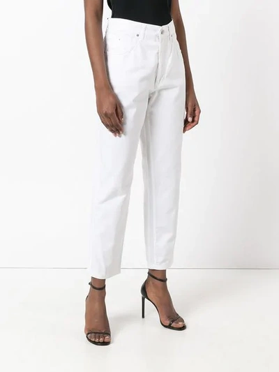 Shop Fendi Vintage High Waist Trousers - White