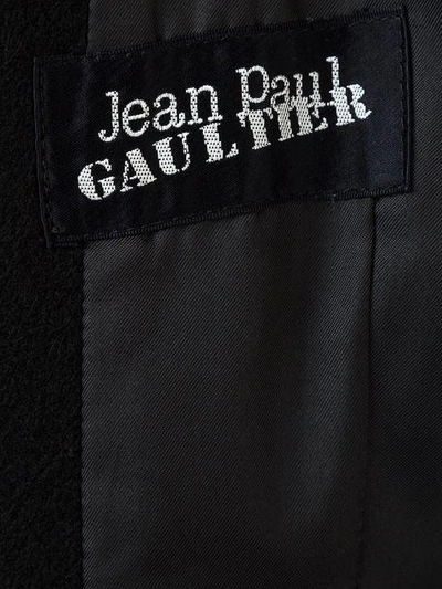 Pre-owned Jean Paul Gaultier Vintage Safety Pin Coat In Black