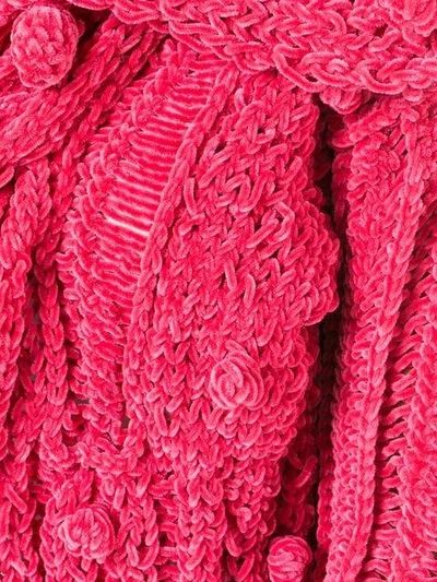 Shop Dior Christian  Vintage Chenille Bobble Cardigan - Pink