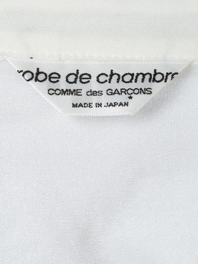 Pre-owned Comme Des Garçons 2002 Robe De Chambre Sheer Bib Top In White