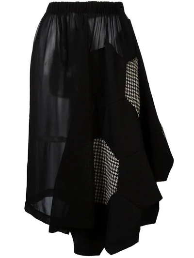 Pre-owned Comme Des Garçons Rock Mit Hahnentrittmuster In Black