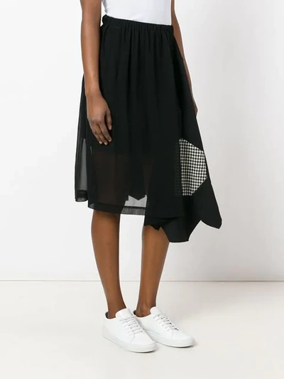 Pre-owned Comme Des Garçons Rock Mit Hahnentrittmuster In Black