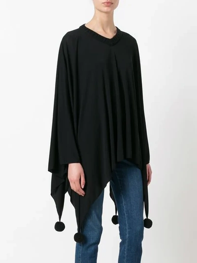 Pre-owned Jean Paul Gaultier Vintage Poncho Sweater In Black
