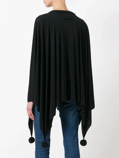 Pre-owned Jean Paul Gaultier Vintage Poncho Sweater In Black