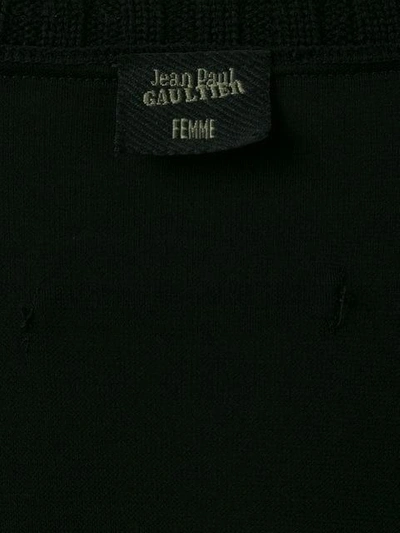 Pre-owned Jean Paul Gaultier Vintage Poncho Sweater In Black