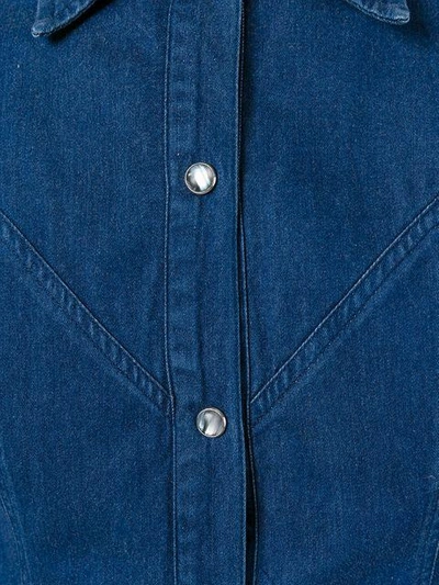 Pre-owned Romeo Gigli Vintage Denim Shirt In Blue