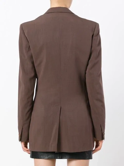 Pre-owned Romeo Gigli Vintage Tailored 1990 Jacket In Brown