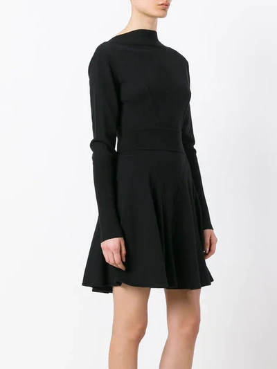 Shop Alaïa Knitted 1990 Dress - Black