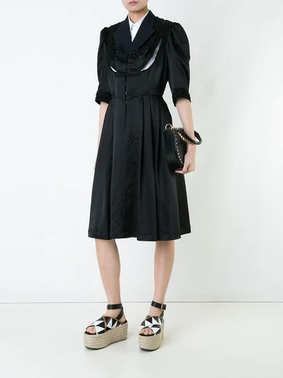 Pre-owned Comme Des Garçons Embellished Dress In Black