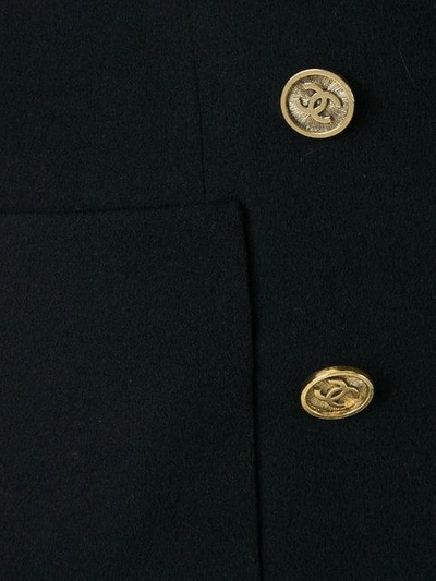 Pre-owned Chanel Vintage Vintage Long Sleeve Jacket - Black