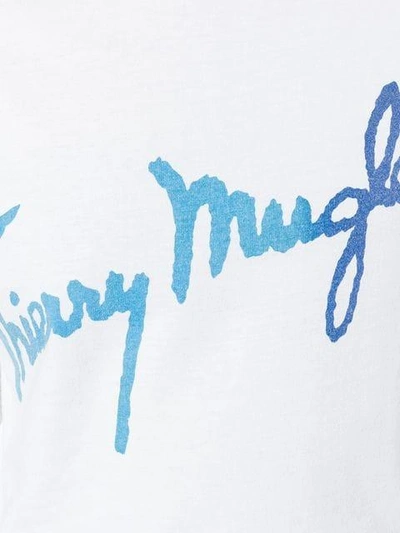 Shop Mugler Thierry  Vintage Logo T-shirt - White