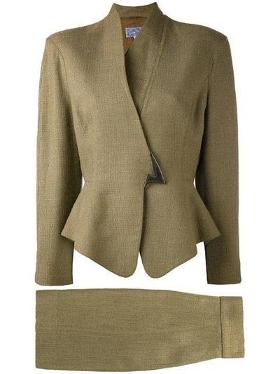Pre-owned Mugler Formal Suit In Neutrals